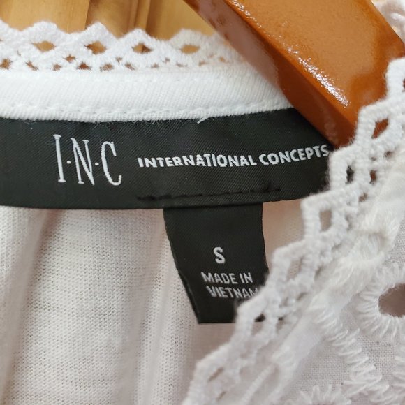 INC International Concepts Bubble-Hem Eyelet Top - Picture 5 of 10